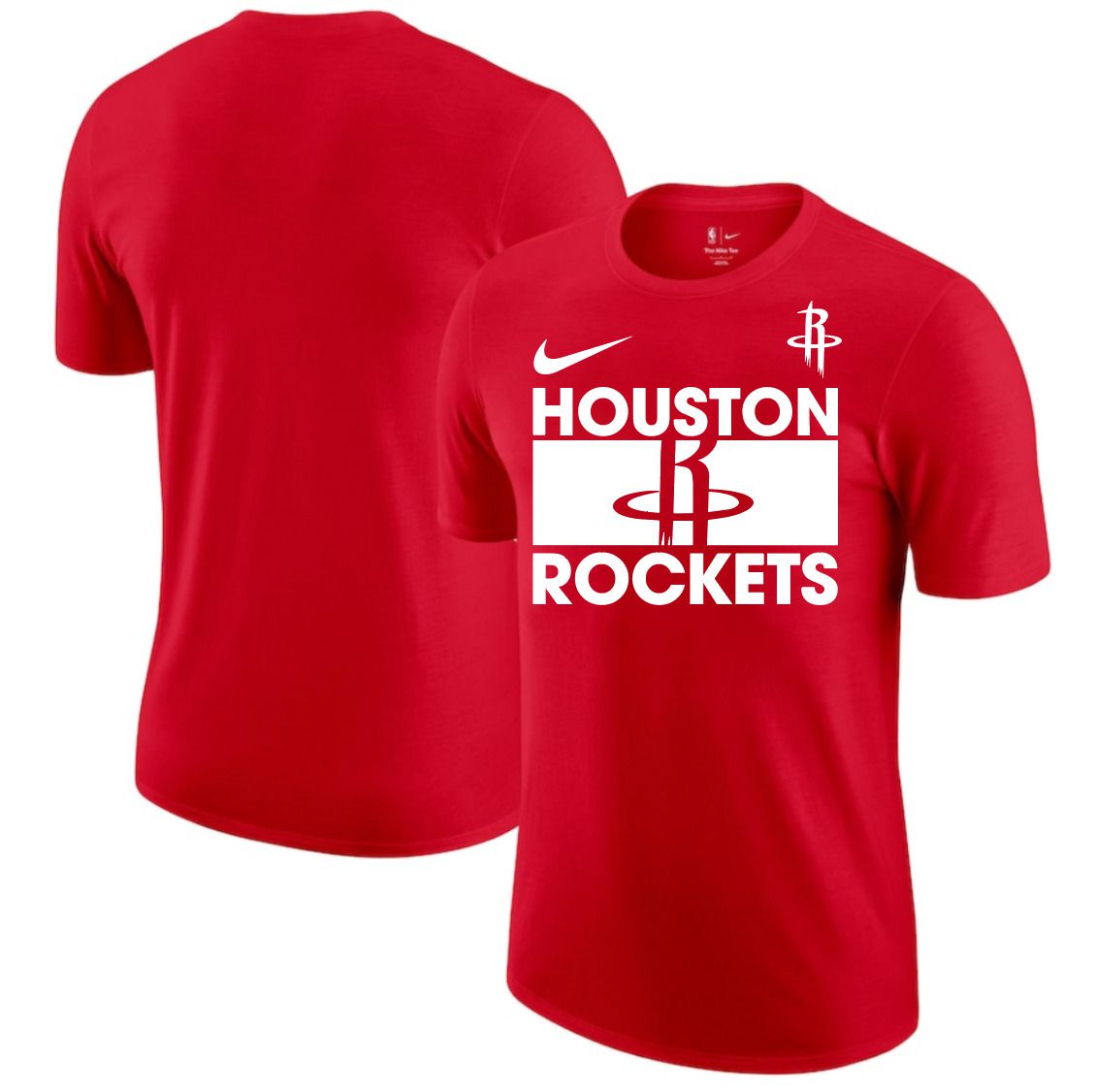 Men 2025 NBA Houston Rockets Red Nike T shirts style 1